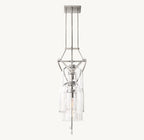 48 Inch Bell Glass Linear Chandelier - Fulcrum