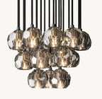19 Inch Smoked Crystal Cluster Chandelier – Boule
