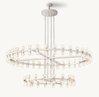 60 Inch Hexagonal Crystal Tiered Chandelier – Arcachon