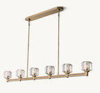 72 Inch Crystal Linear Candle Chandelier - Demaret