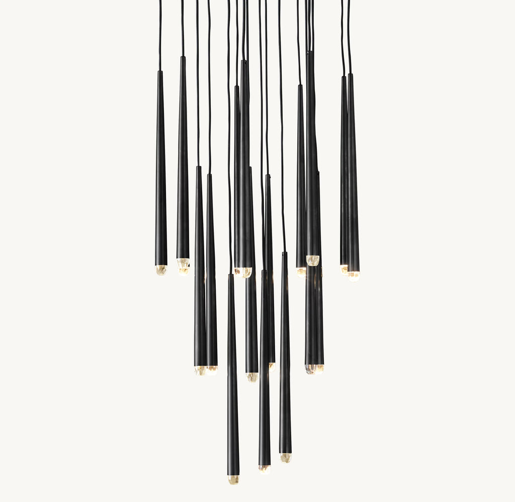 30 Inch Pin Cascading Round Chandelier - Aquitaine