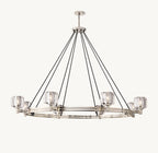 60 Inch Crystal Round Candle Chandelier - Demaret