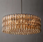46 Inch Smoked Murano Glass Round Chandelier - Chiara