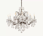33 Inch Candelabra Crystal Chandelier - Rococo