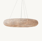 32 Inch Clear Crystal Bead Round Chandelier - Halo