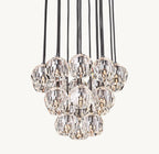 19 Inch Crystal Cluster Chandelier – Boule