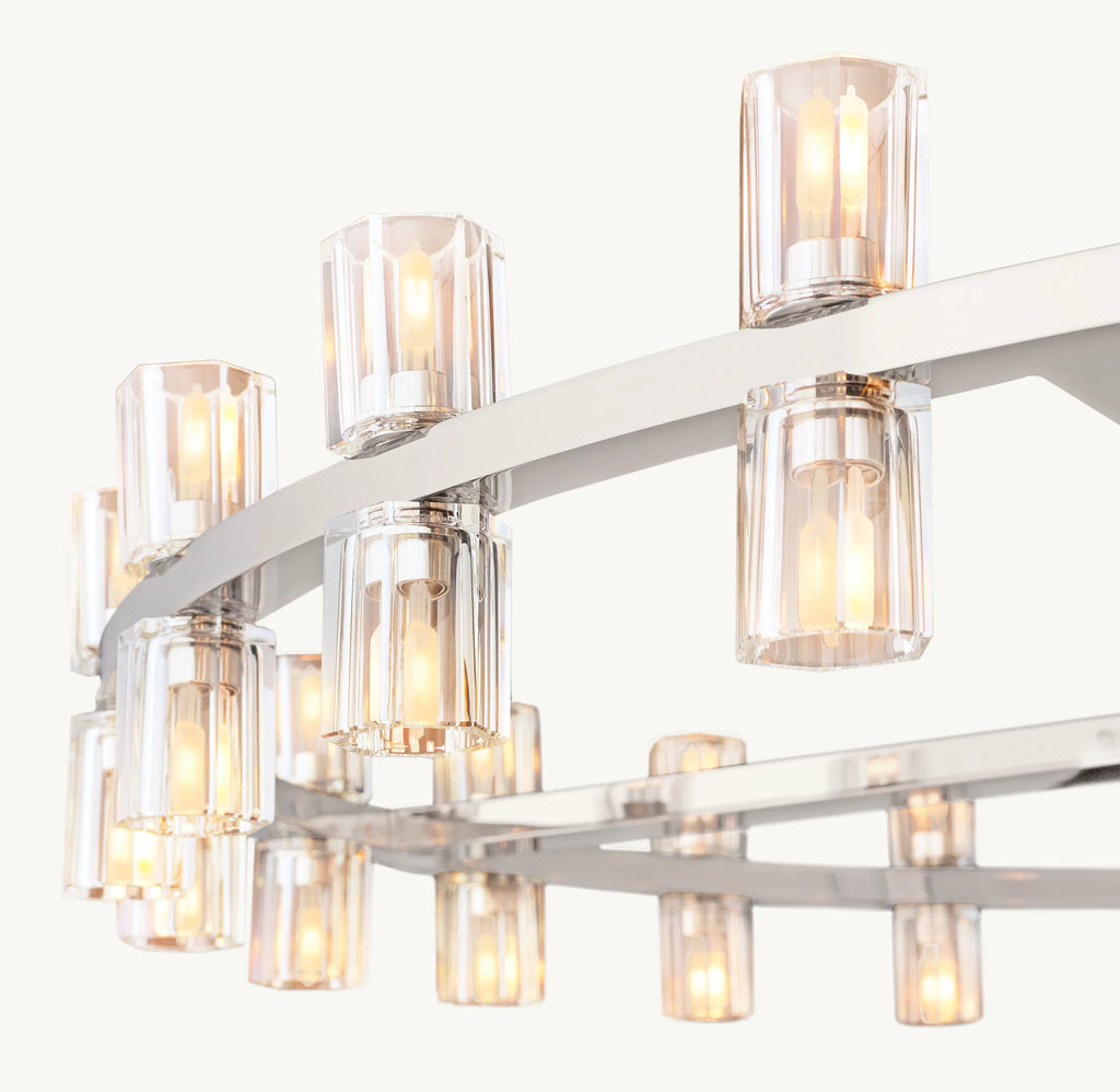 48 Inch Hexagonal Crystal Round Chandelier – Arcachon