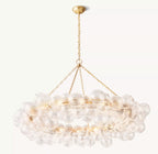 54 Inch Glass Bubble Ring Chandelier - Talia