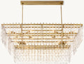 62 Inch Chain Crystal Tiered Rectangular Chandelier - Marignan