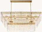 62 Inch Chain Crystal Tiered Rectangular Chandelier - Marignan