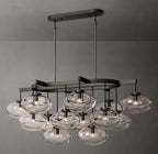 54 Inch Glass Bubble Oval Chandelier - Cabrette