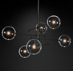 55 Inch Sputnik Globe Glass Chandelier - Mobile