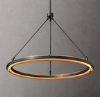 36 Inch Forged Iron Ring LED Chandelier - Peralta