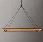 48 Inch Forged Iron Rectangular LED Chandelier - Peralta