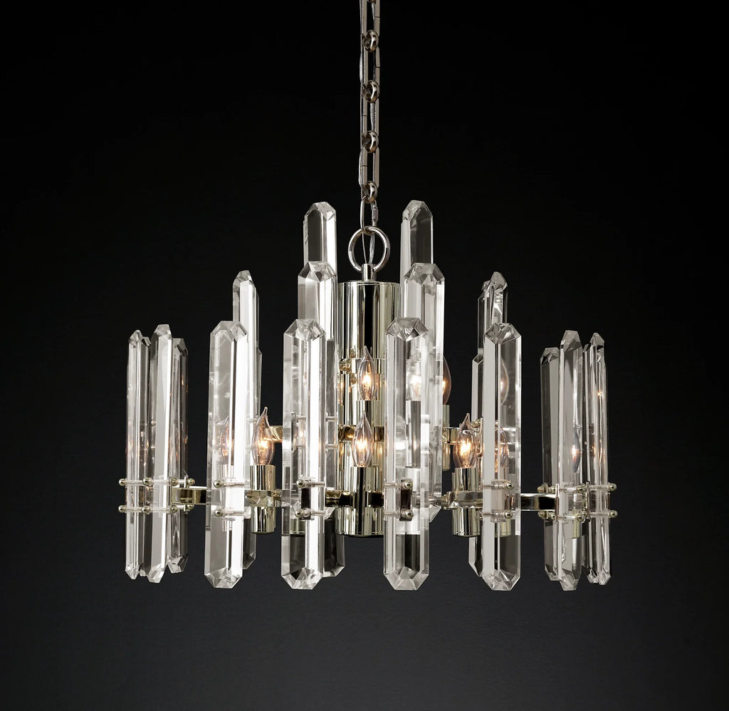 24 Inch Candelabra Crystal Chandelier - Bonnington