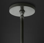 7 Inch Hand-carved Alabaster Cylinder Pendant Light - Celestial