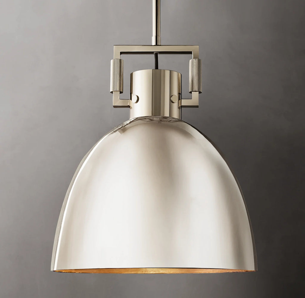10 Inch Metal Dome Pendant Light - Machinist