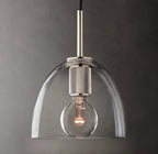8 Inch Bell Glass Pendant Light - Utilitaire