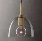 8 Inch Bell Glass Pendant Light - Utilitaire