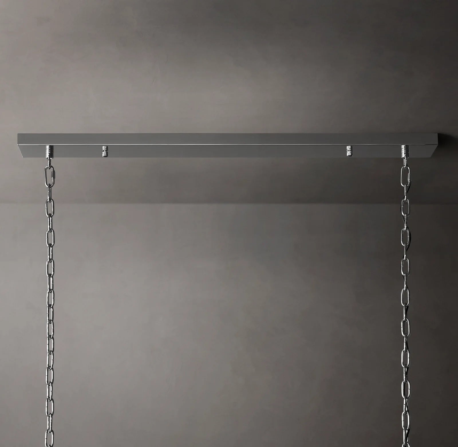 72 Inch Ribbed Glass Rectangular Chandelier - San Marco