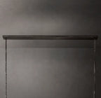 54 Inch Shaded Hammered Metal Linear Chandelier – Wright