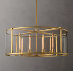44 Inch Glass Drum Chandelier - Beckman