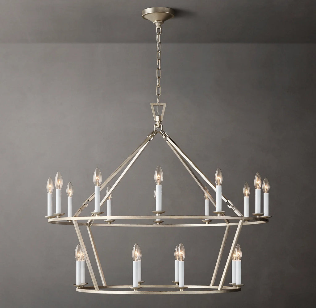 40 Inch Candelabra Tiered Chandelier – Openwork
