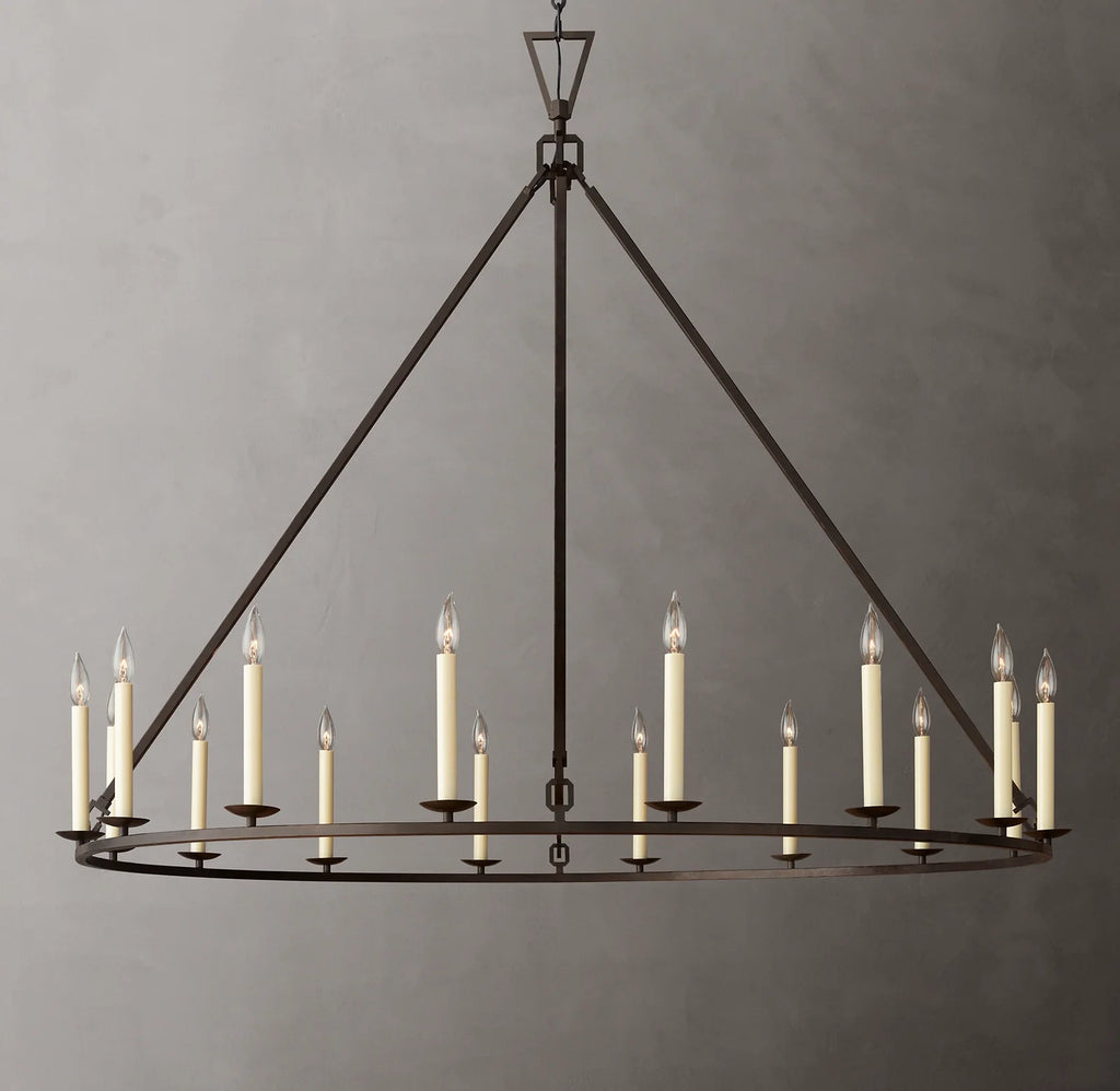 60 Inch Candelabra Round Chandelier – Openwork