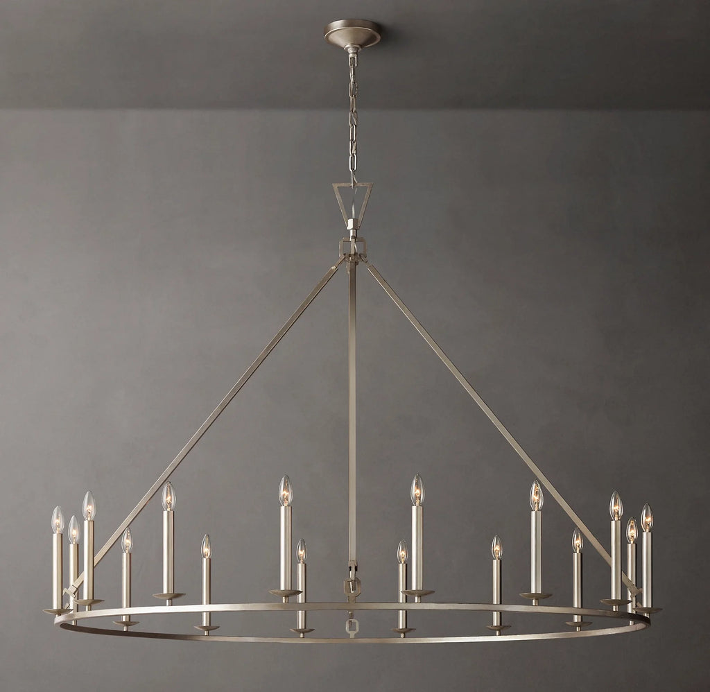 60 Inch Candelabra Round Chandelier – Openwork