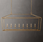 72 Inch Candelabra Rectangular Lantern Chandelier – Openwork