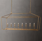 72 Inch Candelabra Rectangular Lantern Chandelier – Openwork
