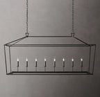72 Inch Candelabra Rectangular Lantern Chandelier – Openwork