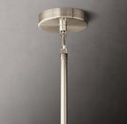 36 Inch Clear Murano Glass Tiered Chandelier - Chiara