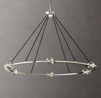 48 Inch Globe Crystal Ring Chandelier - Eclatant