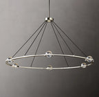 60 Inch Globe Crystal Ring Chandelier - Eclatant