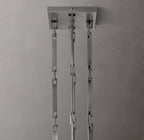 60 Inch Hammered Metal Arm Shaded Chandelier – Wright