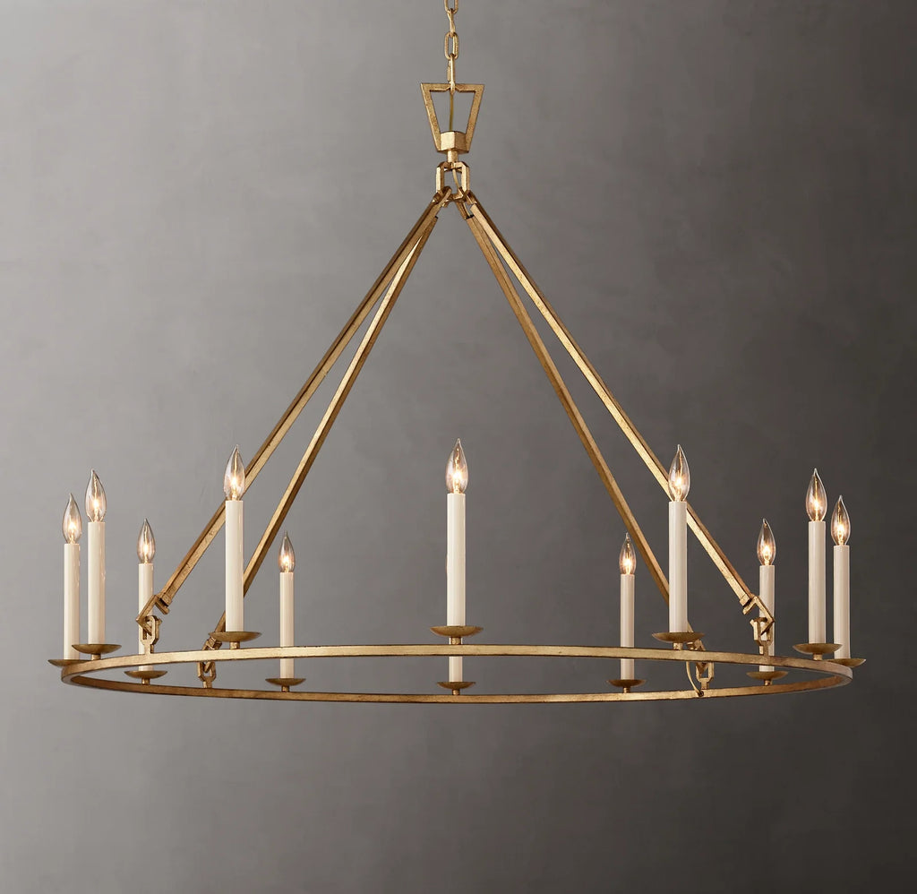 50 Inch Candelabra Round Chandelier – Openwork