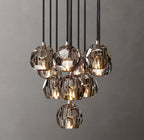 14 Inch Smoked Crystal Cluster Chandelier – Boule
