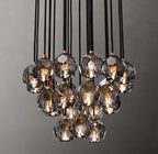 24 Inch Smoked Crystal Cluster Chandelier – Boule