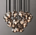 24 Inch Smoked Crystal Cluster Chandelier – Boule