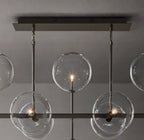 58 Inch Linear Sputnik Globe Glass Chandelier - Mobile