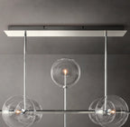 72 Inch Linear Sputnik Globe Glass Chandelier - Mobile