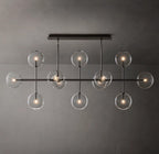 72 Inch Linear Sputnik Globe Glass Chandelier - Mobile