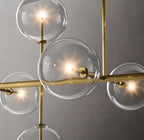 72 Inch Linear Sputnik Globe Glass Chandelier - Mobile