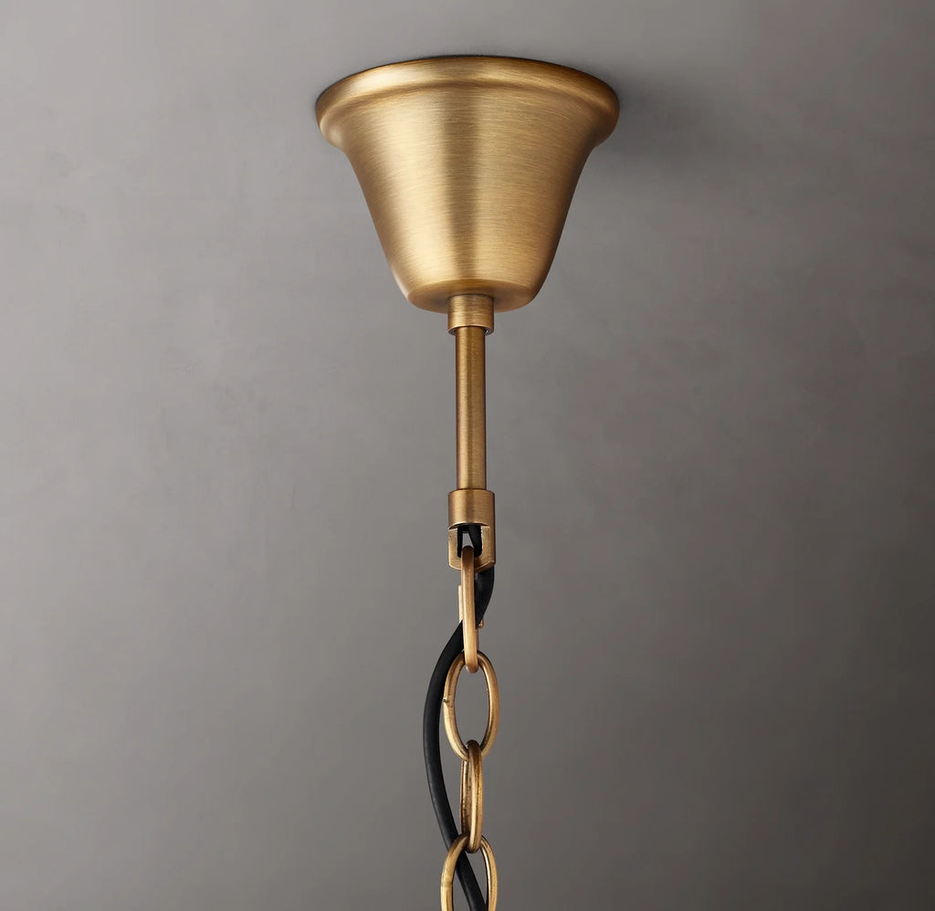 18 Inch Candelabra Crystal Chandelier - Rococo