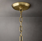 37 Inch Ribbed Glass Round Chandelier - San Marco