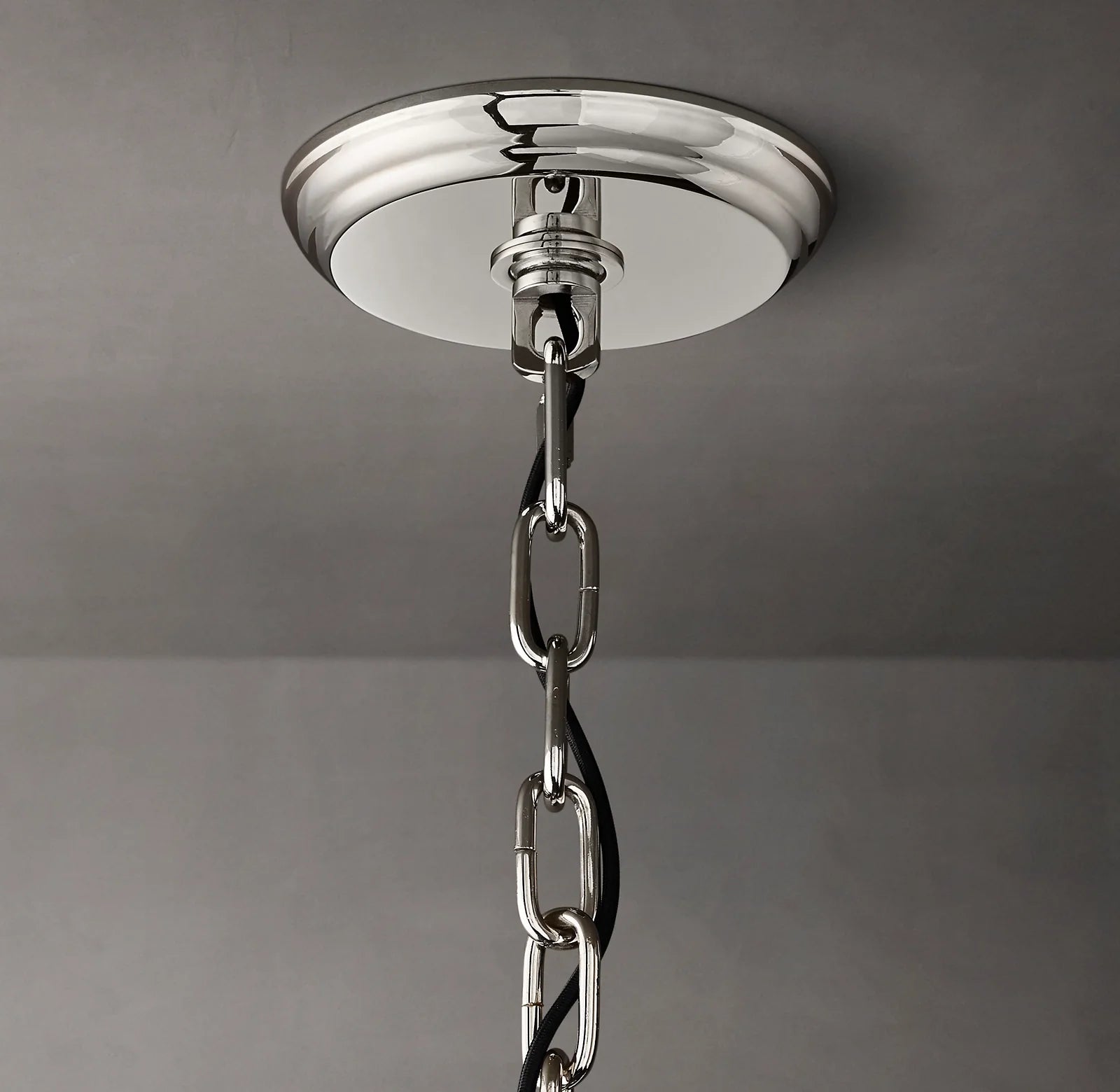 60 Inch Ribbed Glass Two-Tier Chandelier - San Marco