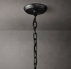60 Inch Ribbed Glass Two-Tier Chandelier - San Marco