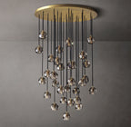 40 Inch Smoked Crystal Cluster Chandelier – Boule