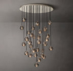 40 Inch Smoked Crystal Cluster Chandelier – Boule